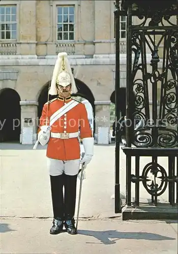 Leibgarde Wache Sentry Horse Guards Whitehall London Kat. Polizei