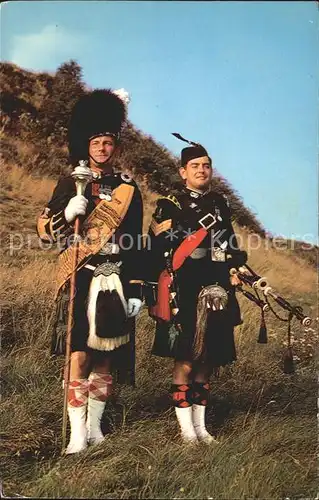 Trommler Drum Major and Piper Argyll Sutherland Highlanders  Kat. Musik