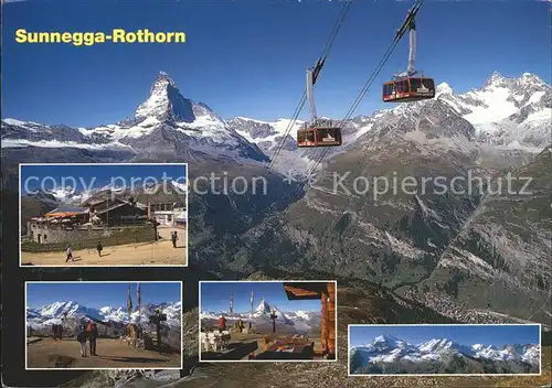 Seilbahn Sunnegga.Rothorn Zermatt Kat. Bahnen