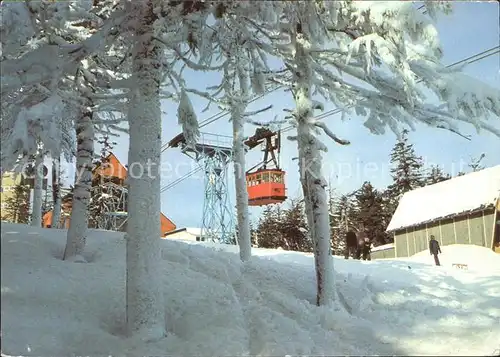 Seilbahn Winter im Erzgebirge Kat. Bahnen