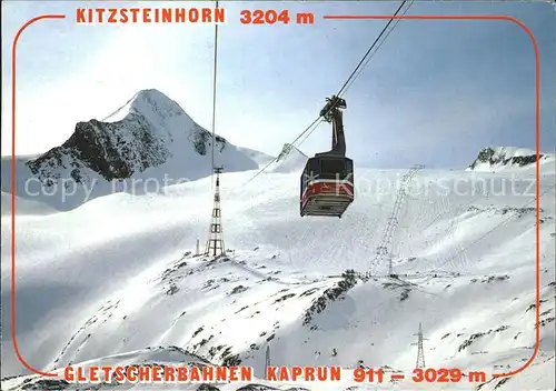 Seilbahn Gletscherbahnen Kaprun Kitzsteinhorn Kat. Bahnen