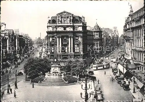 Strassenbahn Bruxelles Place de Brouckere Kat. Strassenbahn