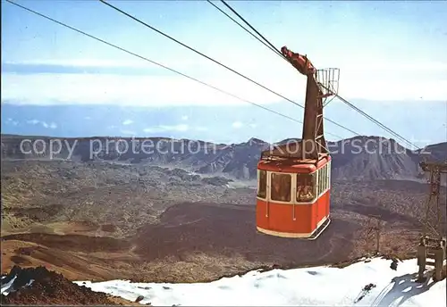 Seilbahn Tenerife Teleferico del pico del Teide  Kat. Bahnen