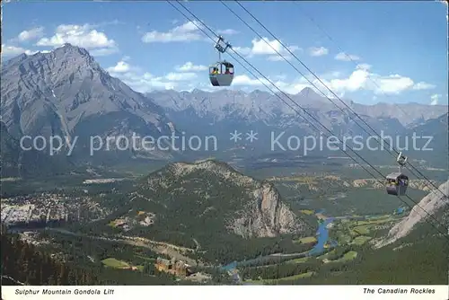 Seilbahn Sulphur Mountain Gondola Lift Canada Kat. Bahnen