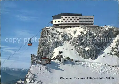 Seilbahn Dachstein Suedwand Bergstation Gletscher Restaurant Hunerkogel Kat. Bahnen