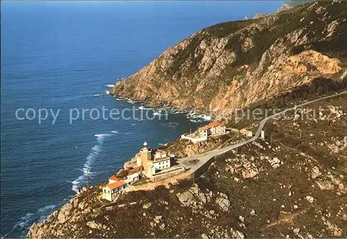 Leuchtturm Lighthouse Finisterre La Coruna Vista Aerea de El Faro Kat. Gebaeude