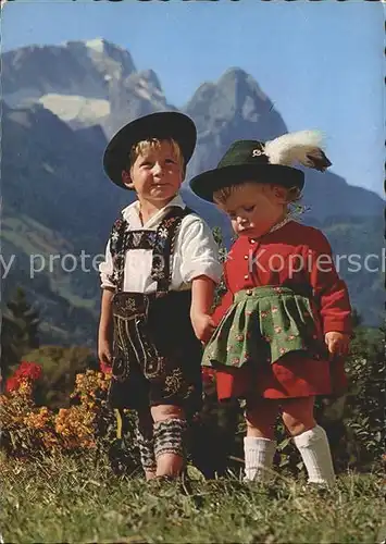 Kinder Child Enfants Trachten Bayern Kat. Kinder