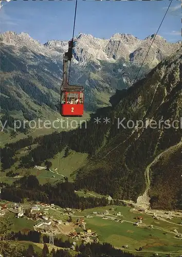 Seilbahn Walmendingerhorn Mittelberg Hammerspitze Schafalpen Kat. Bahnen