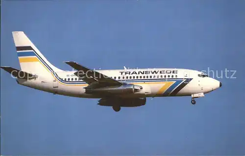 Flugzeuge Zivil Transwede Boeing 737 200 Kat. Airplanes Avions