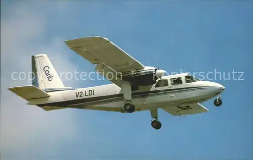 Flugzeuge Zivil Carib V2 LDI c n 0919  Kat. Airplanes Avions