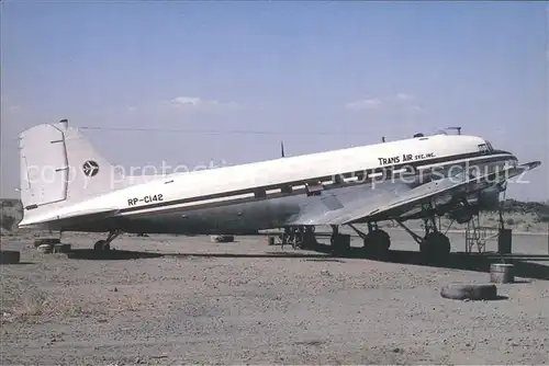 Flugzeuge Zivil Trans Air Service Ing. Douglas DC 3 RP C142  Kat. Airplanes Avions