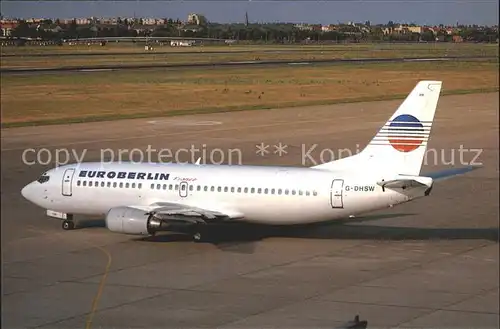 Flugzeuge Zivil Euroberlin France Boeing 737 2T5 G DHSW c n 22979 950 Kat. Airplanes Avions