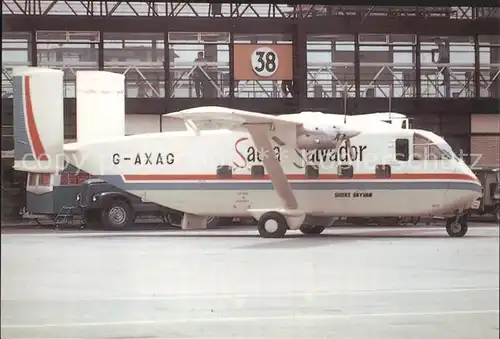 Flugzeuge Zivil Sadia Salvador Transbrasil Shorts Skyvan G AXAG SH1861 Kat. Airplanes Avions