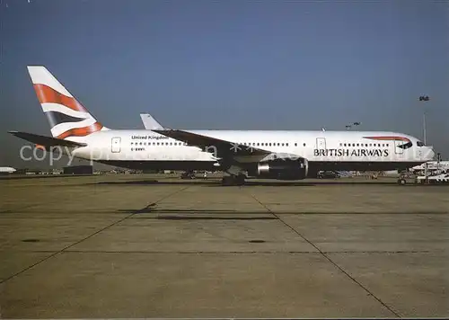 Flugzeuge Zivil British Airways Union Flag colours Boeing 767 300 G BNWR  Kat. Airplanes Avions