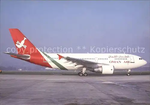 Flugzeuge Zivil Oman Air Airbus A310 322 A4O OA c n 409 Kat. Airplanes Avions