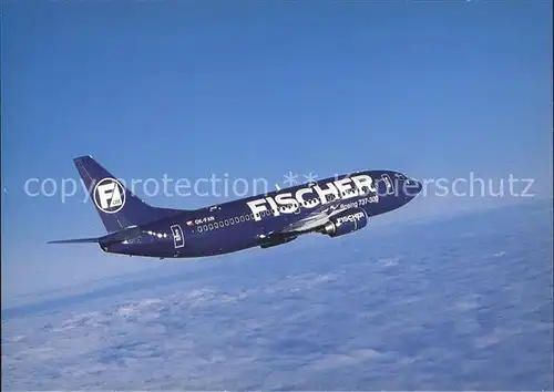 Flugzeuge Zivil Fischer Air Boeing 737 300 OK FAN  Kat. Airplanes Avions