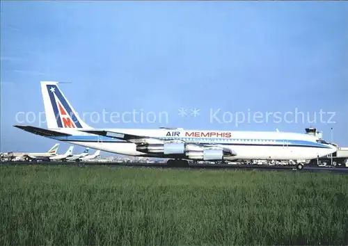 Flugzeuge Zivil Air Memphis B 707 328C SU PBB c n 19916 Kat. Airplanes Avions