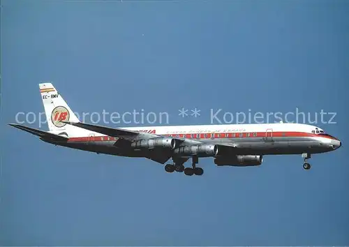 Flugzeuge Zivil Iberia McDonnell Douglas DC 8 55F EC BMV c n 45965 Kat. Airplanes Avions