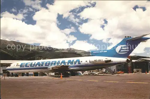 Flugzeuge Zivil Ecuatoriana Boeing 727 287 22603 HC BVT  Kat. Airplanes Avions