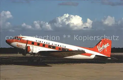 Flugzeuge Zivil Vintage Airways DC 3C N22RB c n 4926 Kat. Airplanes Avions