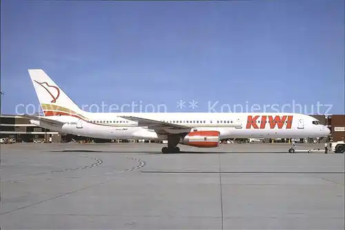 Flugzeuge Zivil Kiwi Travel International Airlines B 757 2YO G OOOU  Kat. Airplanes Avions