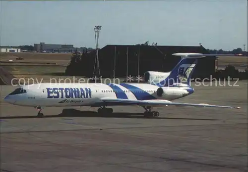 Flugzeuge Zivil Estonian Air Moravia Tupolev 154M  Kat. Airplanes Avions