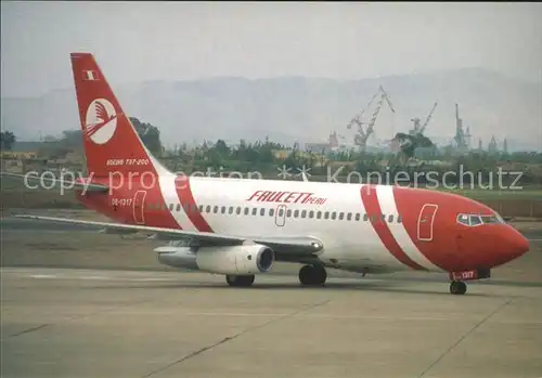 Flugzeuge Zivil Faucett Peru Boeing 737 Kat. Airplanes Avions