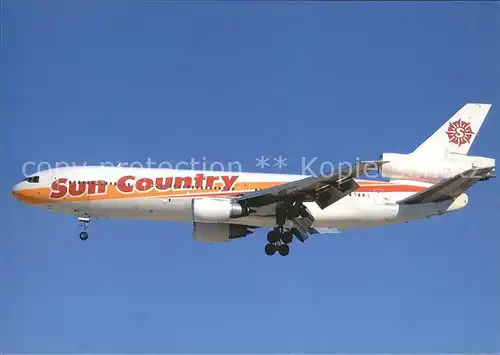 Flugzeuge Zivil Sun Country McDDouglas DC 10 15 N151SY c n 48295 374 Kat. Airplanes Avions