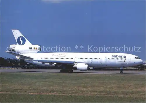 Flugzeuge Zivil Sabena DC 10 30 OO SLG c n 47926 170 Kat. Airplanes Avions