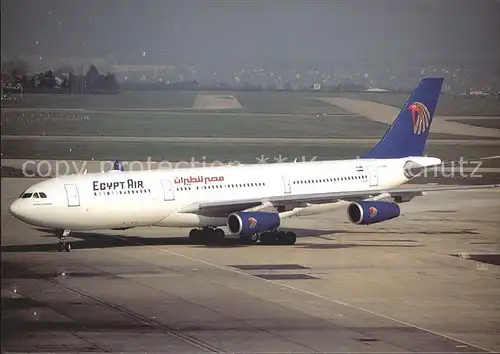 Flugzeuge Zivil Egyptair A340 212 SU GBM  Kat. Airplanes Avions