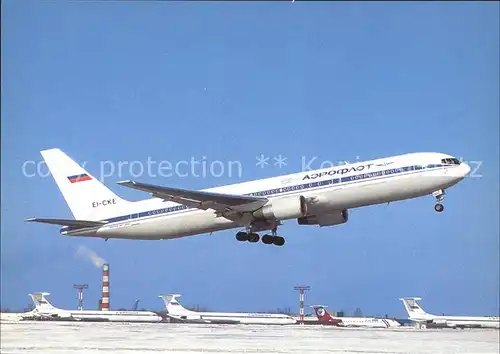 Flugzeuge Zivil Aeroflot B767 3Y0 ER EI CKE c n 26208 505 Kat. Airplanes Avions