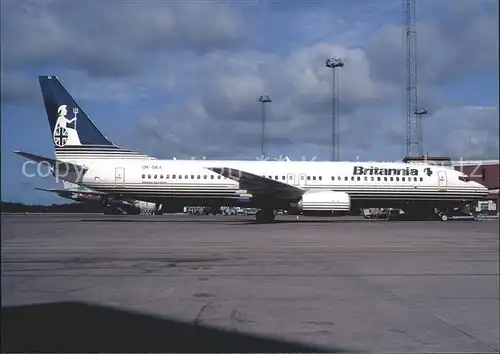 Flugzeuge Zivil Britannia Airways B 737 8Q8 OY SEA c n 28213 Kat. Airplanes Avions