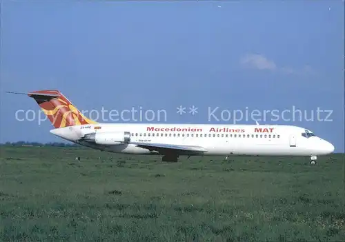 Flugzeuge Zivil Macedonian Airlines MAT DC9 32 Z3 ARE c n 47567 688 Kat. Airplanes Avions
