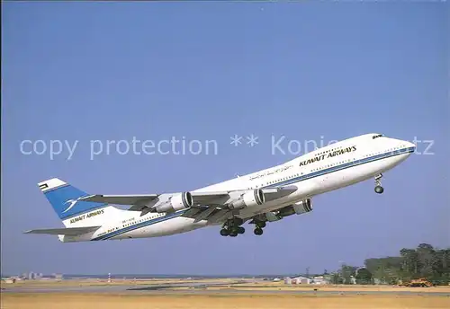 Flugzeuge Zivil Kuwait Airways Boeing 747 269B 9K ADB c n 21542 335 Kat. Airplanes Avions