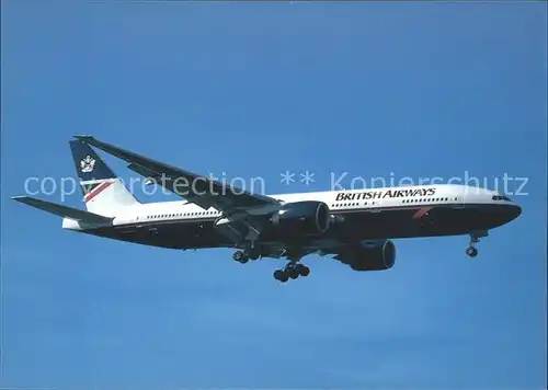 Flugzeuge Zivil British Airways Boeing 777 236 G VIIG cn 27849 Kat. Airplanes Avions