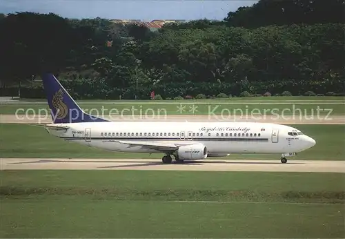 Flugzeuge Zivil Royal Air Cambodge Boeing 737 400 9M MMX Cn 26452 Kat. Airplanes Avions