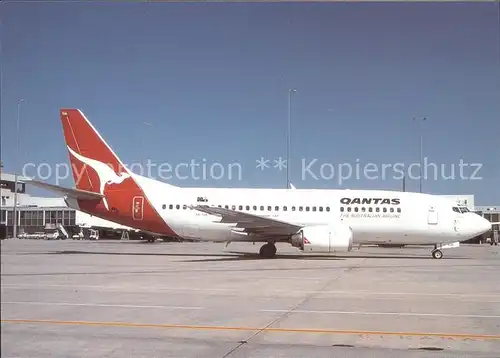 Flugzeuge Zivil Qantas Boeing 737 300 Kat. Airplanes Avions
