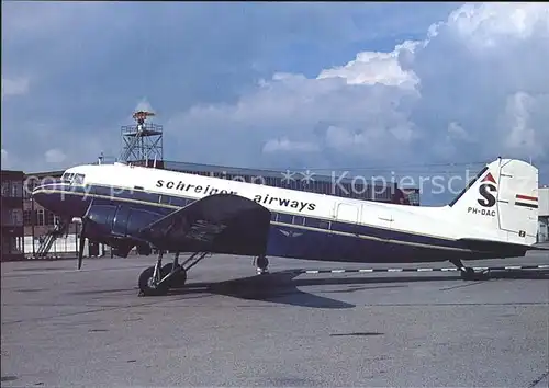Flugzeuge Zivil Schreiner Airways Douglas C 47A PH DAC  Kat. Airplanes Avions