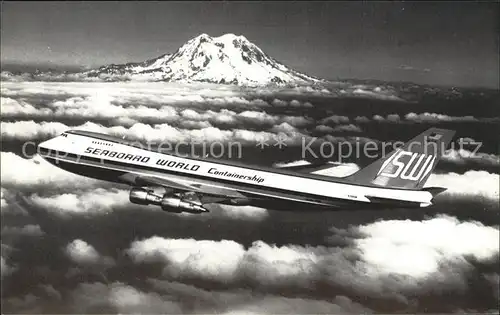 Flugzeuge Zivil SEABOARD WORLD AIRLINES Boeing 747F Kat. Airplanes Avions
