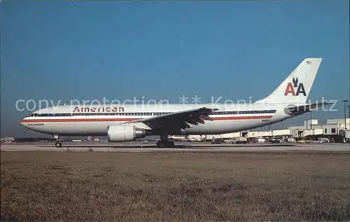 Flugzeuge Zivil AMERICAN Airbus A300B4 605R Kat. Airplanes Avions