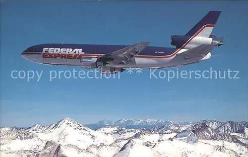 Flugzeuge Zivil FEDERAL EXPRESS McDonnell Douglas DC 10 30F Kat. Airplanes Avions