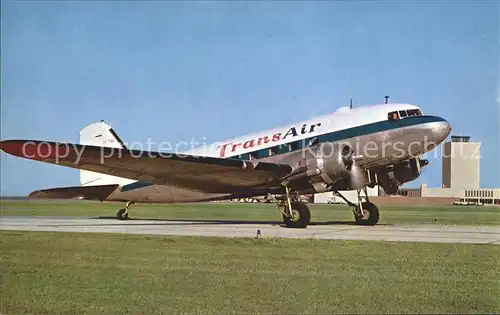 Flugzeuge Zivil Transair DC 3 Kat. Airplanes Avions