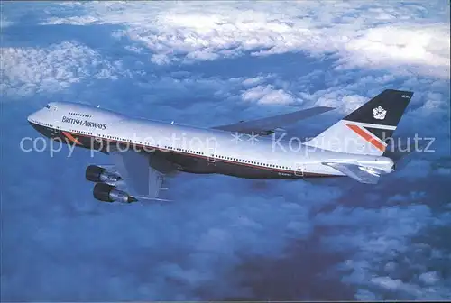 Flugzeuge Zivil WORLD OF TRANSPORT limited edition postcards Boeing 747 136 G AWNO  Kat. Airplanes Avions