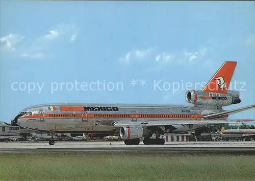 Flugzeuge Zivil 017 AEROMEXICO Douglas DC 10 30 Kat. Airplanes Avions