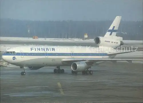 Flugzeuge Zivil FINNAIR DC 10 30 Kat. Airplanes Avions