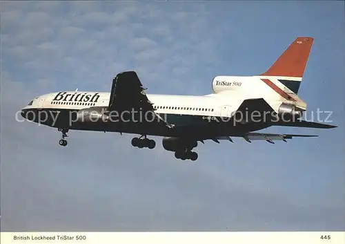 Flugzeuge Zivil british Lockheed Tristar 500 Kat. Airplanes Avions