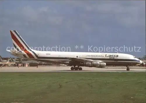 Flugzeuge Zivil LACSA McDonnell douglas DC 8F 55 N29549 cn sn 45803 229 Miami 1982 Kat. Airplanes Avions