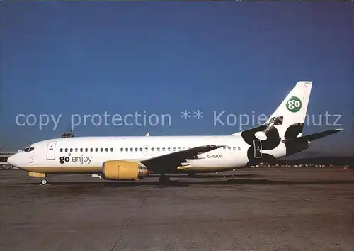 Flugzeuge Zivil GO (enjoy) boeing B 737 300  G IGOI  Kat. Airplanes Avions