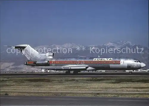 Flugzeuge Zivil DELTA AIR LINES (Western Air Lines strip) Boeing B 727 247 N502AV Kat. Airplanes Avions