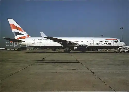 Flugzeuge Zivil BRITISH AIRWAYS (Union Flag col.) Boeing B 767 300 G BNWR Kat. Airplanes Avions